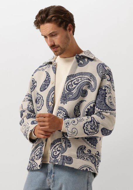 WOODBIRD Surchemise WBBLADE JAQUARD JACKET en bleu - large