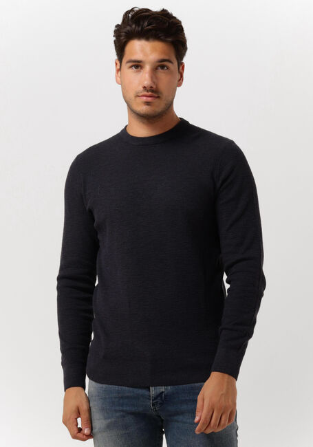 Donkerblauwe PROFUOMO Trui PULLOVER CREW NECK - large