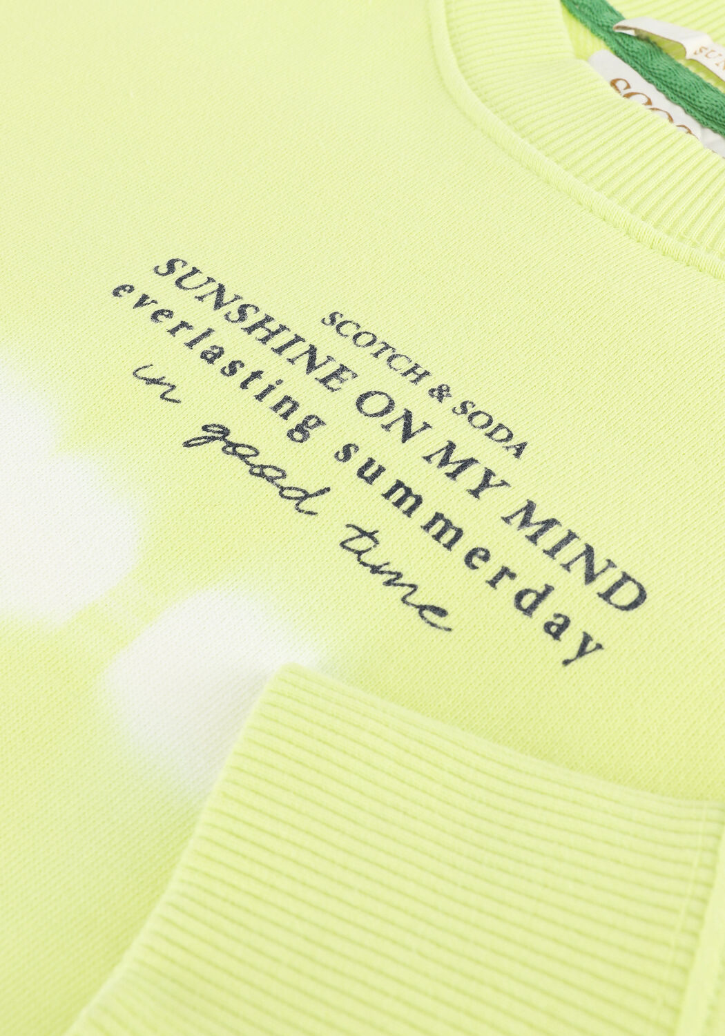 Groene SCOTCH & SODA Sweater RELAXED-FIT ORGANIC COTTON TIE DYE CREWNECK SWEAT - large