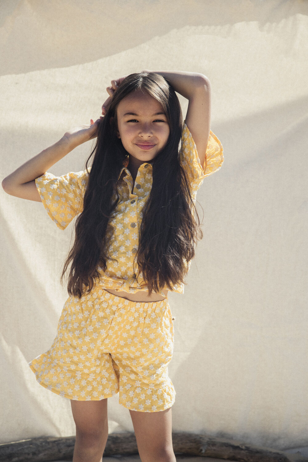 AMMEHOELA AM.MAAN.02 Blouses en jaune - large