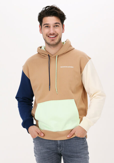 Multi SCOTCH & SODA Sweater HOODED SWEATSHIRT IN ORGANIC C - large