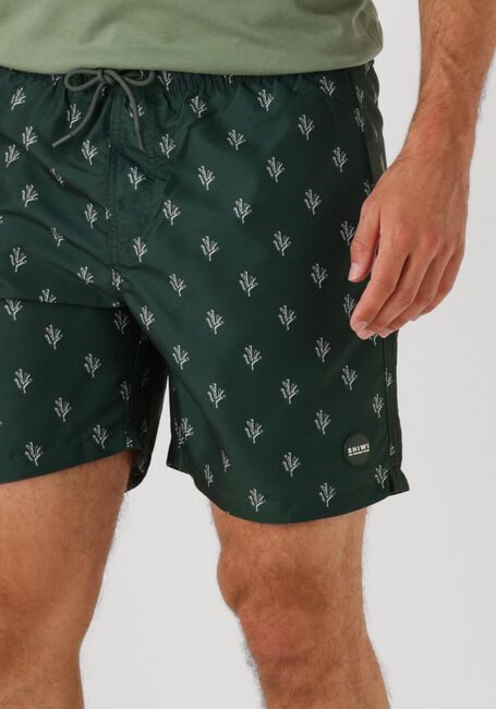SHIWI Shorts de bain MEN MIKE SWIM SHORTS 7 INCH SKETCHED CORAL en vert - large