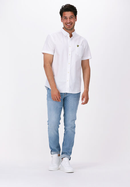 Witte LYLE & SCOTT Casual overhemd SS OXFORD SHIRT - large