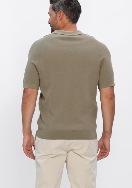 PROFUOMO Polo POLO OPEN COLLAR RIB en vert - large