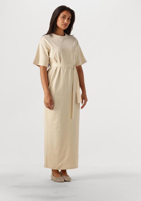 SELECTED FEMME Robe maxi SLFESSENTIAL SS POCKET ANKLE DRESS en beige - large