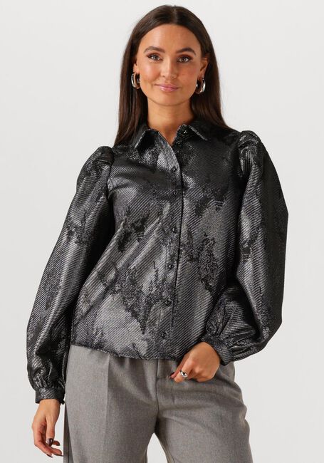 Zwarte NUKUS  LETTIE BLOUSE METALLIC - large