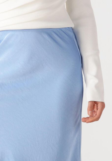 NEO NOIR Jupe maxi VICKY HEAVY SATEEN SKIRT Bleu clair - large