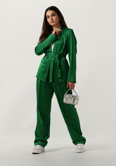 Groene SCOTCH & SODA Blazer BELTED SATIN SINGLE BREASTED BLAZER - large