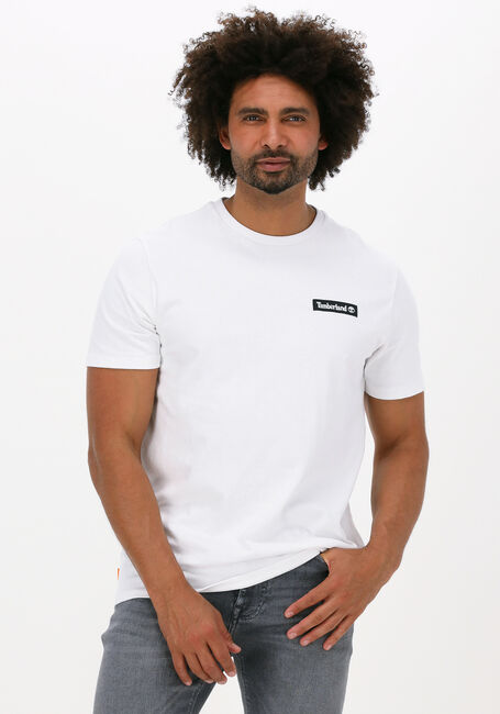 TIMBERLAND T-shirt WOVEN BADGE TEE en blanc - large