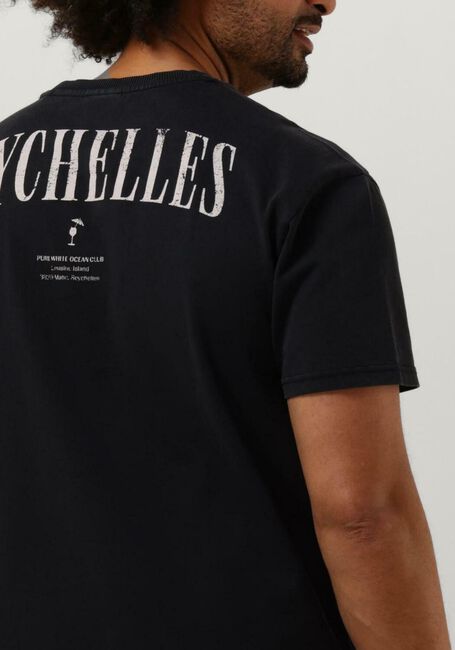 Zwarte PUREWHITE T-shirt TSHIRT WITH SMALL FRONT LOGO AT SIDE AND BIG BACK PRINT - large