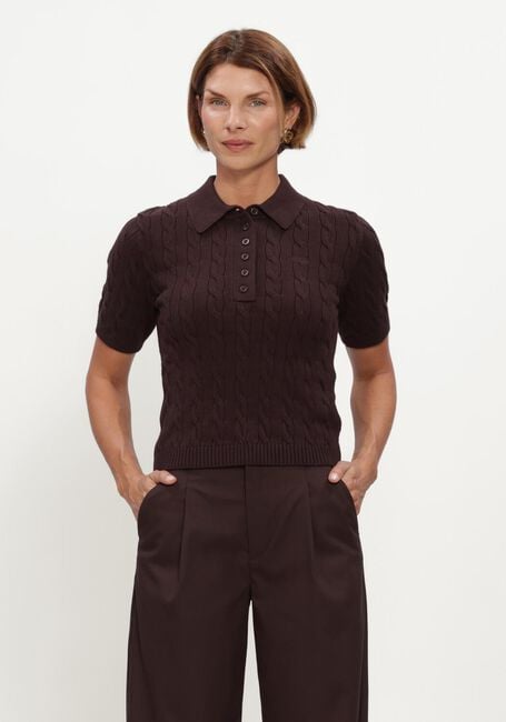 GESTUZ GZTHILLA POLO PULLOVER Pulls & Gilets en marron - large