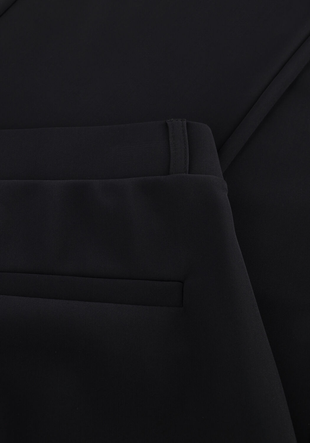 Zwarte STUDIO ANNELOES Flared broek FLAIR BONDED TROUSERS - large