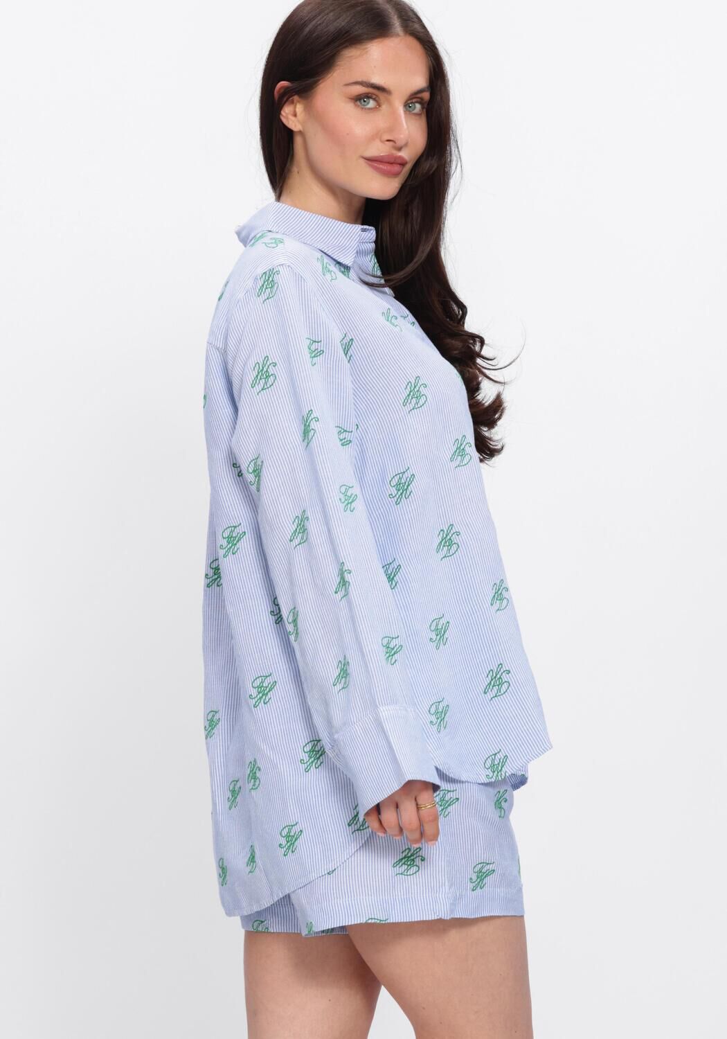 TOMMY HILFIGER SWIMSHOP LINEN EASY FIT Blouses en bleu - large