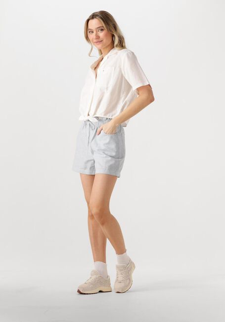 TOMMY JEANS TJW CRP LINEN SS SHIRT Blouses en blanc - large