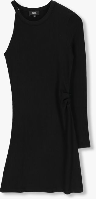 ALIX THE LABEL Mini robe LADIES KNITTED ASYMMETRIC DRESS en noir - large
