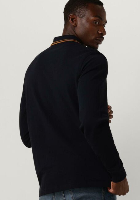 Donkerblauwe FRED PERRY Polo TWIN TIPPED FRED PERRY SHIRT LONG SLEEVE - large