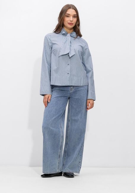 Blauwe Y.A.S.  YASTWIMI LS BOW SHIRT - large