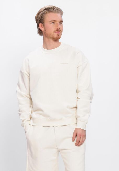 RESTER&Ouml;DS Chandail DRAKE CREW BACK PRINT &Eacute;cru - large