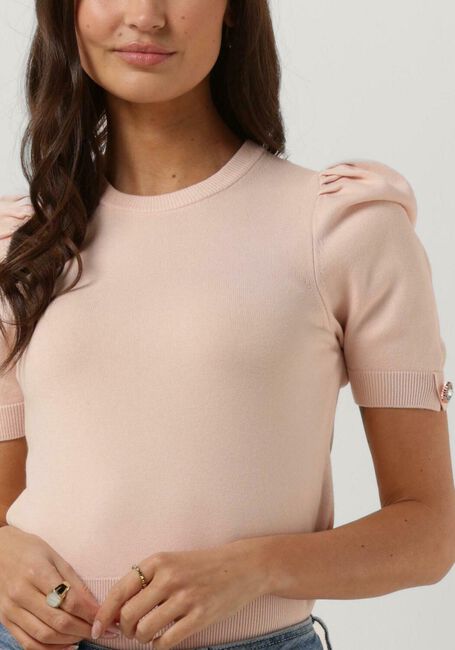 Roze GUESS T-shirt EMMA RN SS SWTR - large