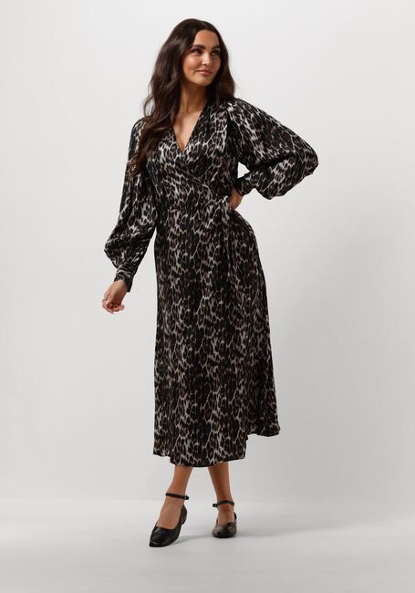 CO'COUTURE Robe midi LEO LEO WRAP DRESS en marron - large