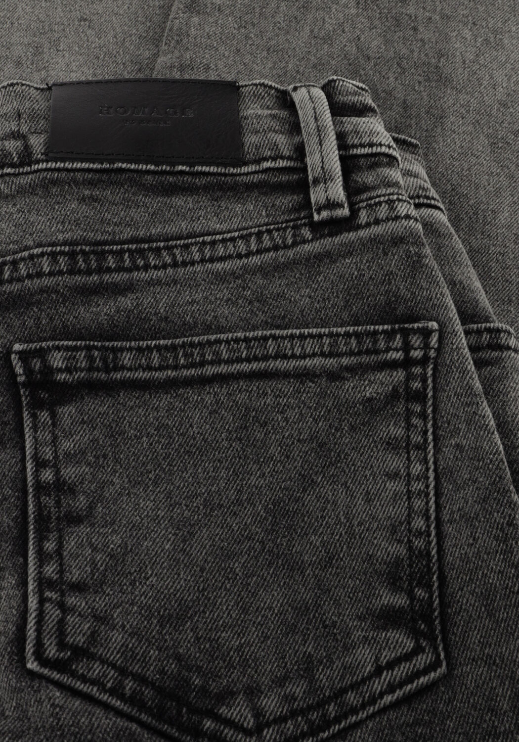 Donkergrijze HOMAGE Wide jeans ROSIE - large