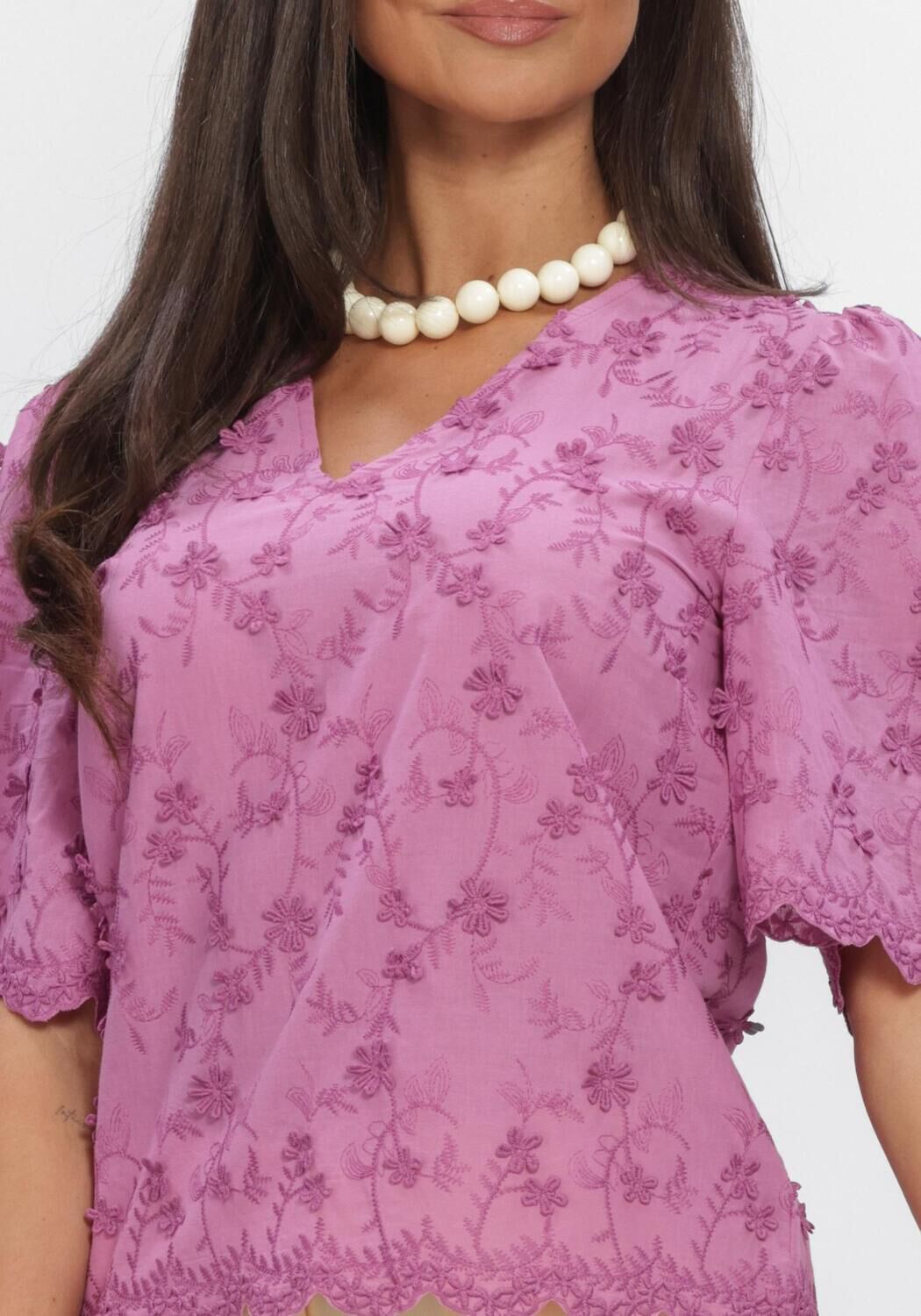 YDENCE TOP FLORENCE Hauts & T-shirts en rose - large