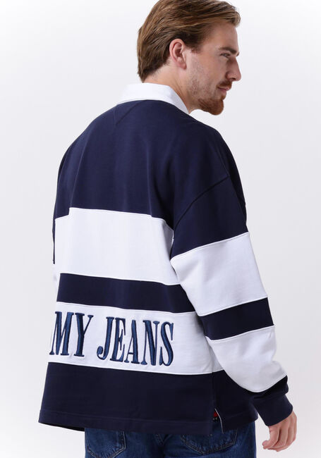 TOMMY JEANS Pull TJM SKATER ARCHIVE BLOCK RUGBY en multicolore - large