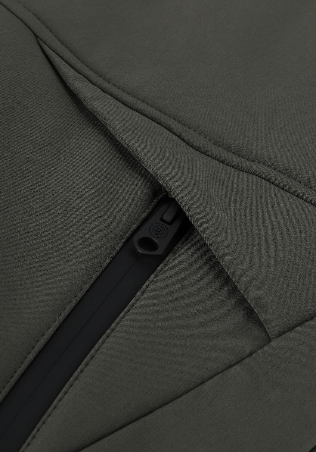 Donkergroene CAST IRON Gewatteerde jas SHORT JACKET SOFT SHELL ZEROYO - large