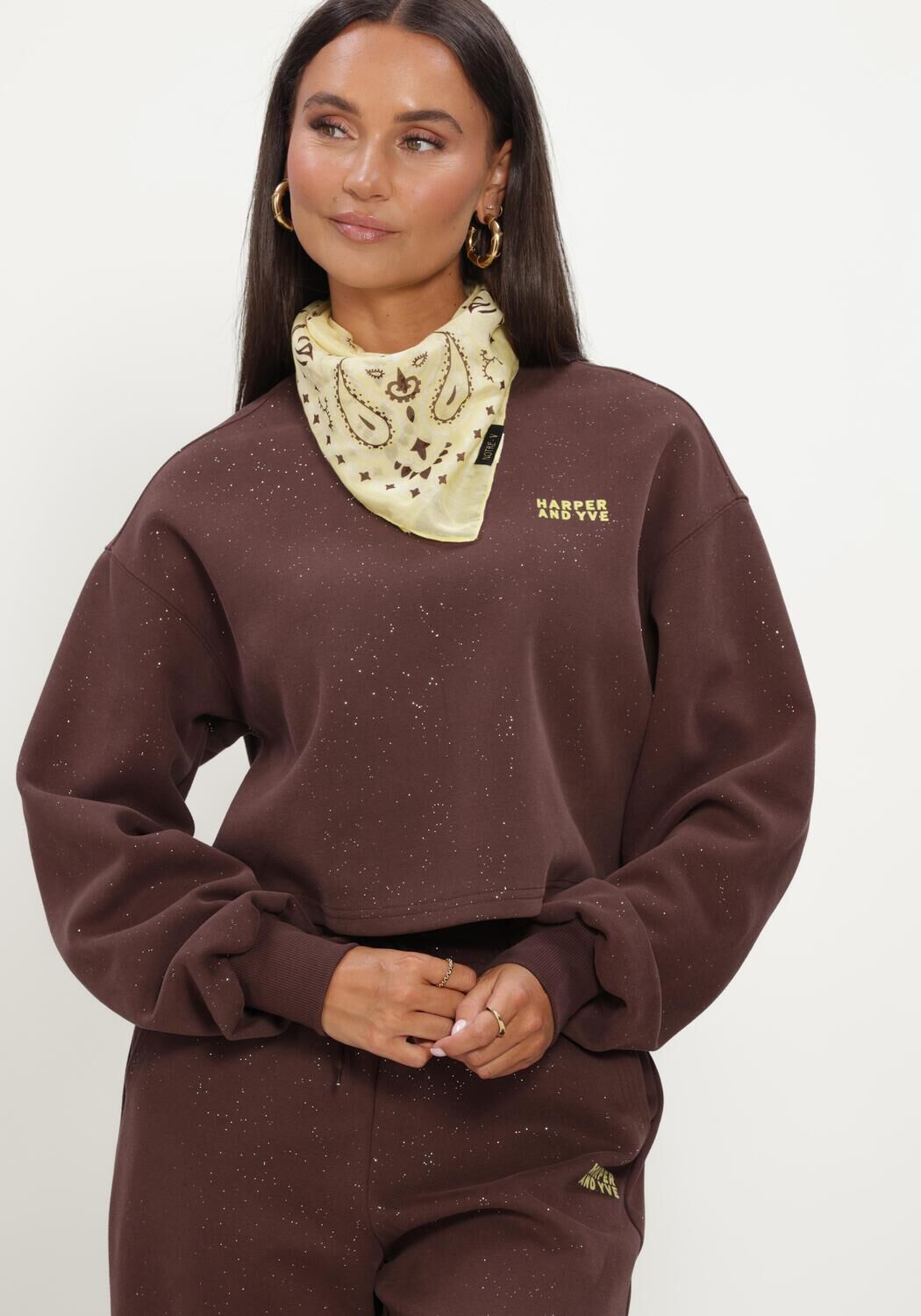HARPER & YVE Chandail DARCY-SW en marron - large