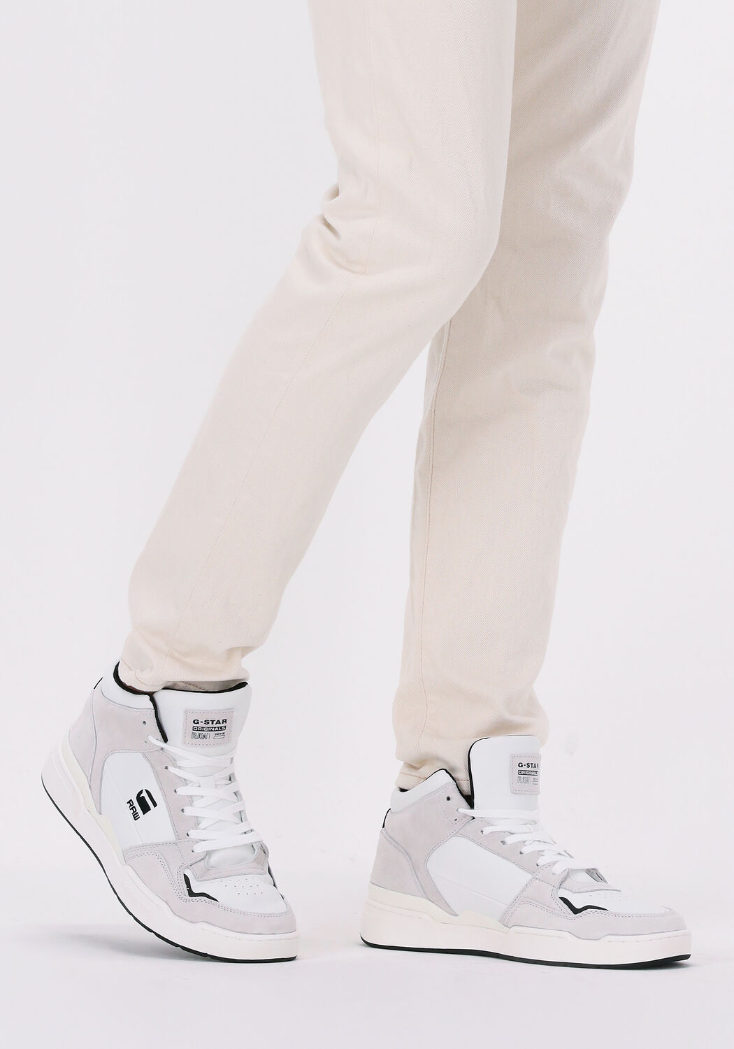Witte G-STAR RAW Hoge sneaker ATTACC MID BSC M | Omoda
