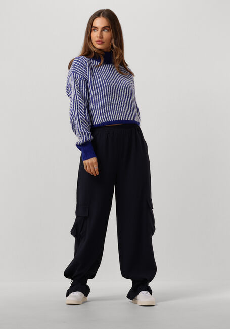 ANOTHER LABEL Pull ELIS KNITTED PULL en bleu - large