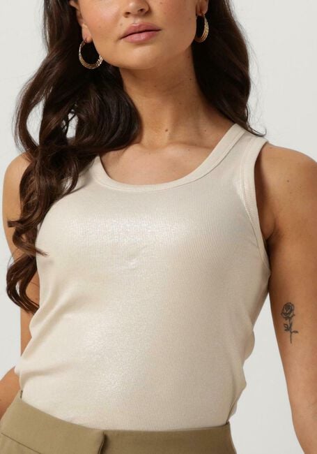 SUMMUM Haut RIB TANKTOP COTTON RIB Blanc - large