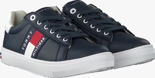 Blauwe TOMMY HILFIGER Lage sneakers LOW CUT LACE UP SNEAKER - large