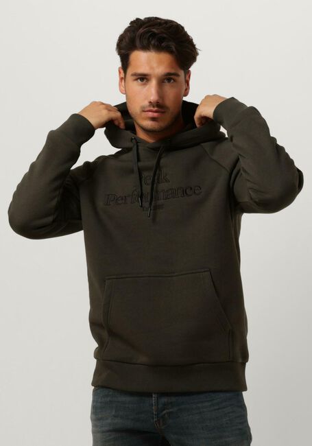 PEAK PERFORMANCE Chandail M ORIGINAL HOOD Olive - large