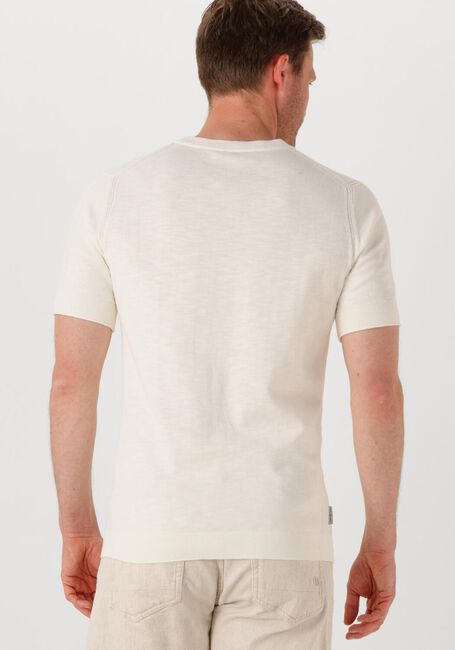 CAST IRON T-shirt COTTON BLEND SLUB Écru - large