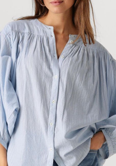 SUMMUM OVERSIZED BLOUSE MICRO STRIPE Blouses Bleu clair - large