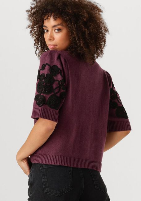 OBJECT Pull OBJJANE 2/4 RE KNIT CARDIGAN Bordeaux - large