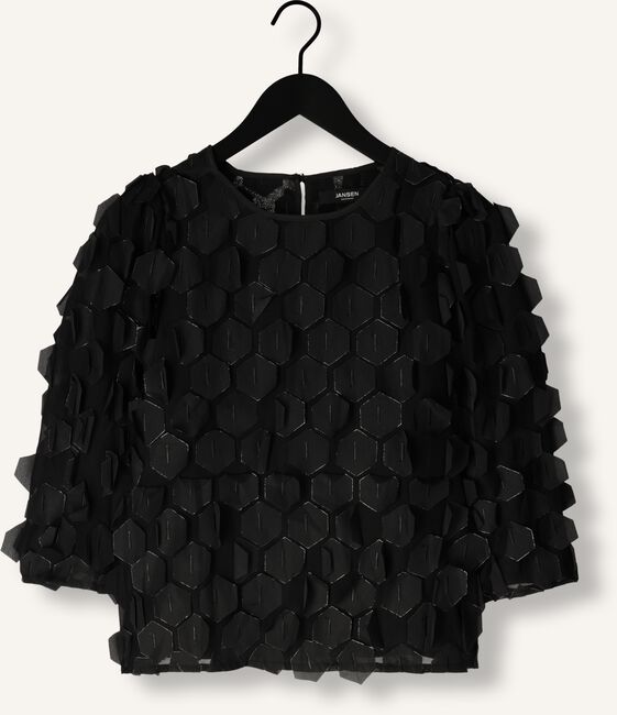 Zwarte JANSEN AMSTERDAM Top 3D177 BLOUSE PEPPER Zwarte JANSEN AMSTERDAM Top 3D177 BLOUSE PEPPER - large