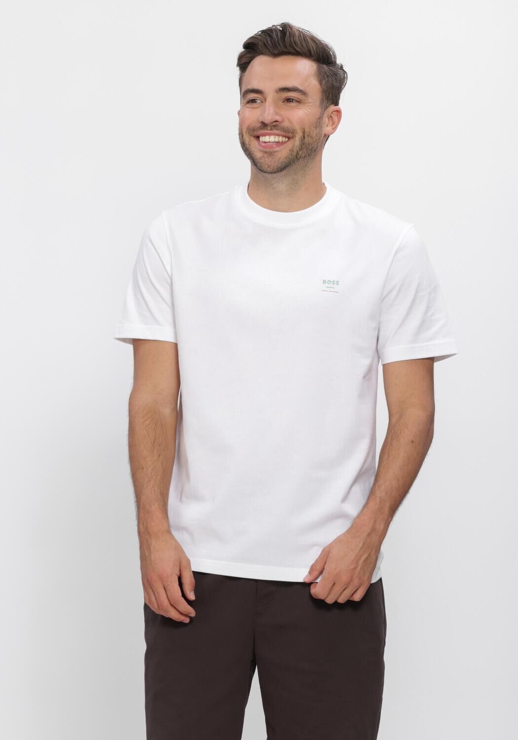 BOSS ORANGE T-shirt TE_GROOVE en blanc - large