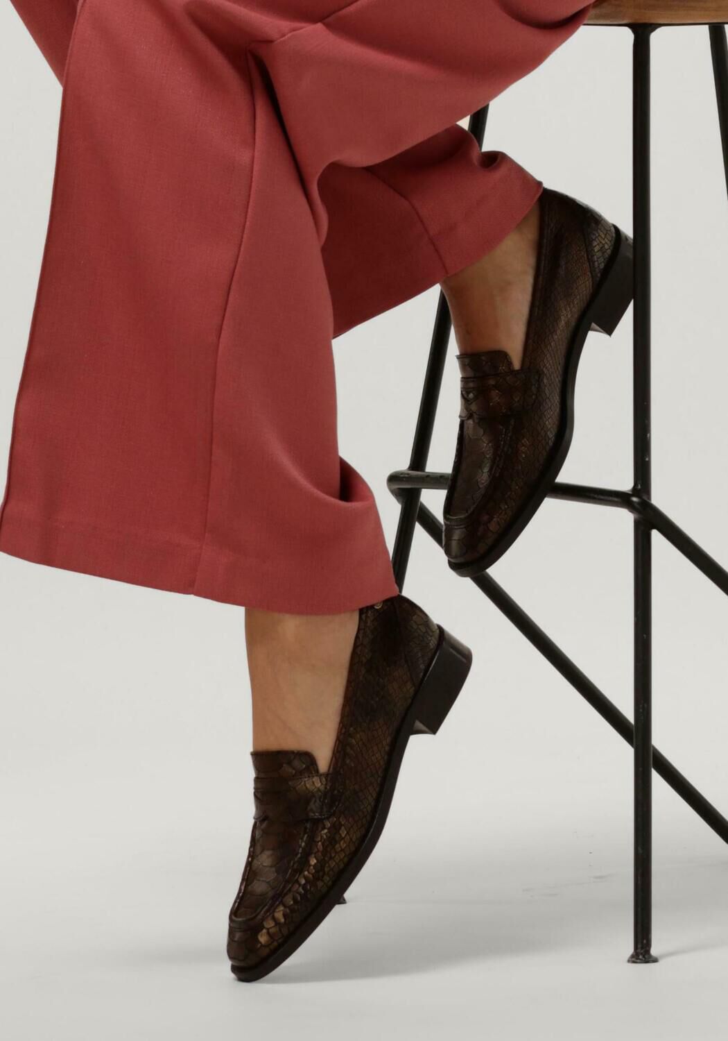 Bruine FRED DE LA BRETONIERE Loafers MINT - large