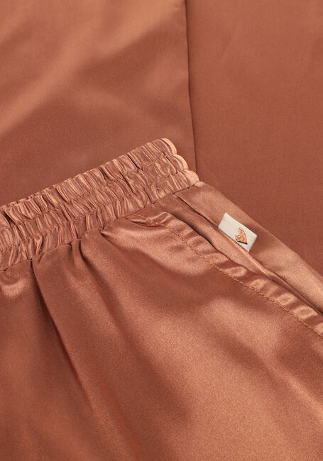 MOODSTREET Pantalon large BADE SATIN CARGO-PANTS en cognac - large