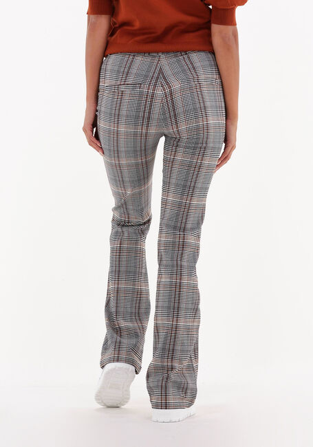 MINUS Pantalon évasé CARMA CHECK FLARED PANTS en marron - large
