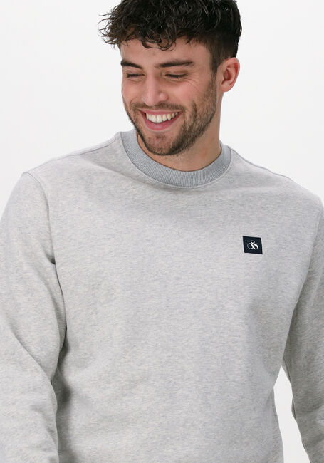 SCOTCH & SODA Pull FELPA CREWNECK SWEATSHIRT Gris clair - large