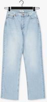 NA-KD Straight leg jeans STRAIGHT HIGH WAIST RAW HEM JE Bleu clair