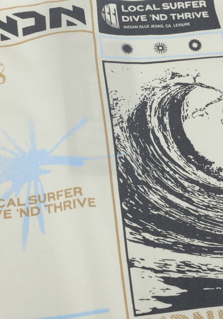 INDIAN BLUE JEANS T-shirt T-SHIRT INDN BACKPRINT en blanc - large