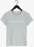 CALVIN KLEIN T-shirt CORE INSTIT LOGO SLIM FIT TEE en gris