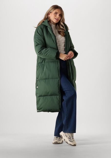 Y.A.S. Veste matelassé YASIRMA LS LONG DOWN COAT en vert - large