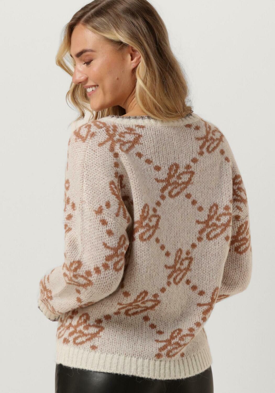 beige liu jo trui maglia chiusa m l brand lovers