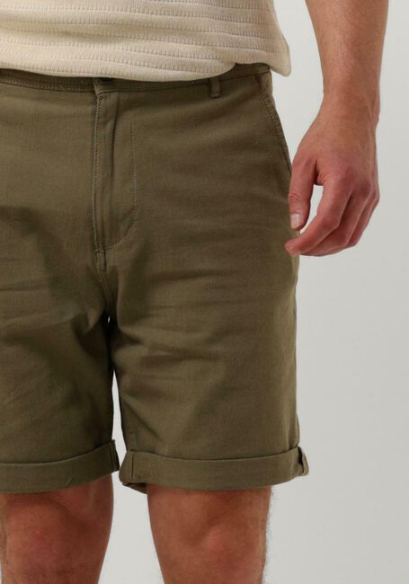 Olijf SELECTED HOMME Shorts SLHCOMFORT-LUTON FLEX SHORTS - large