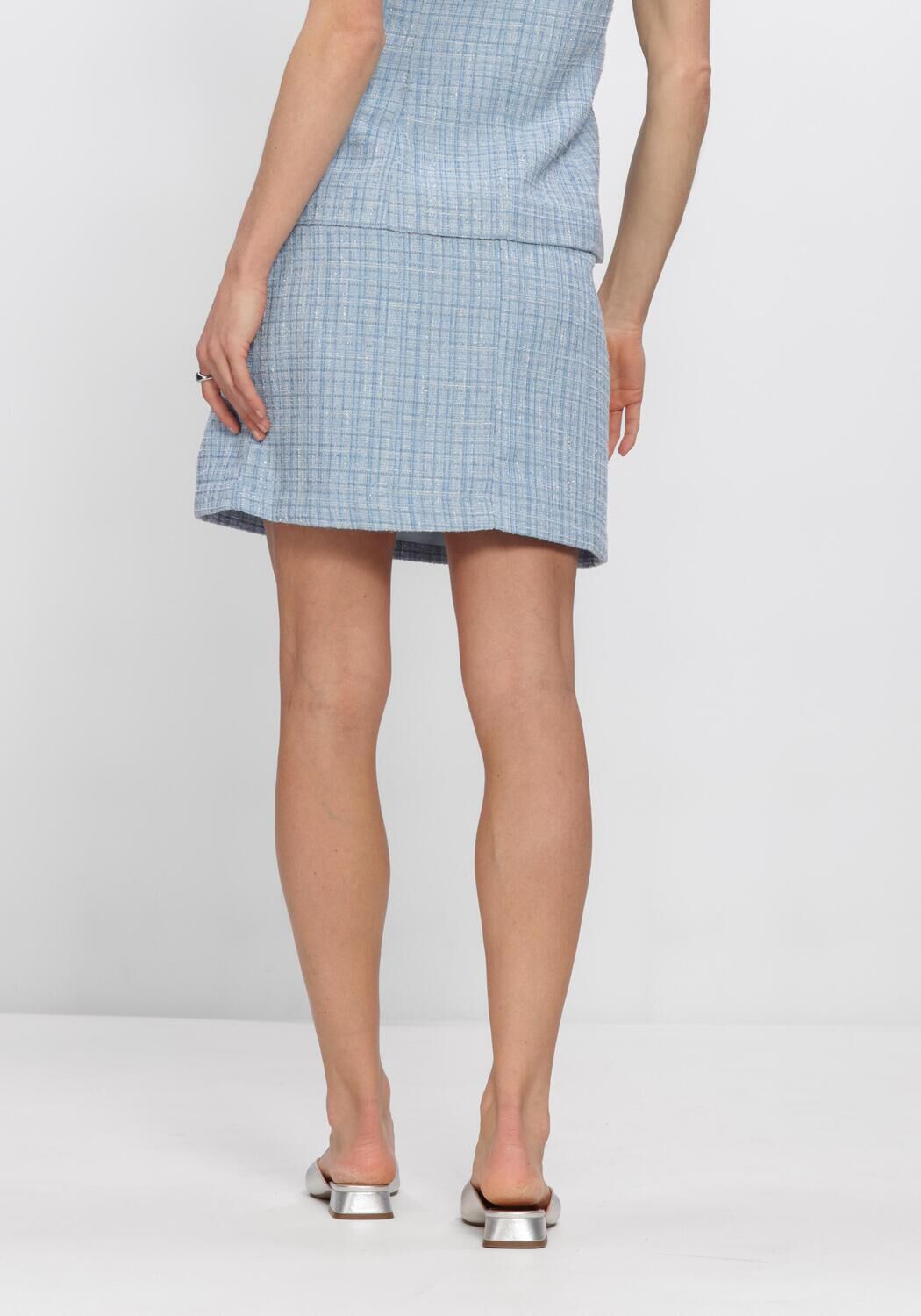 Blauwe Y.A.S. Rokken YASJOSE HW SKIRT - large